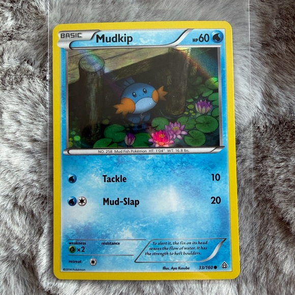 Pokemon Other - Mudkip (Sheen Holo) Pokémon Card - Primal Clash Promo 33/160